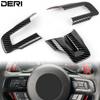 Салон автомобиля, накладка на руль для Ford Mustang 2015, автомобильные аксессуары, украшение интерьера из углеродного волокна