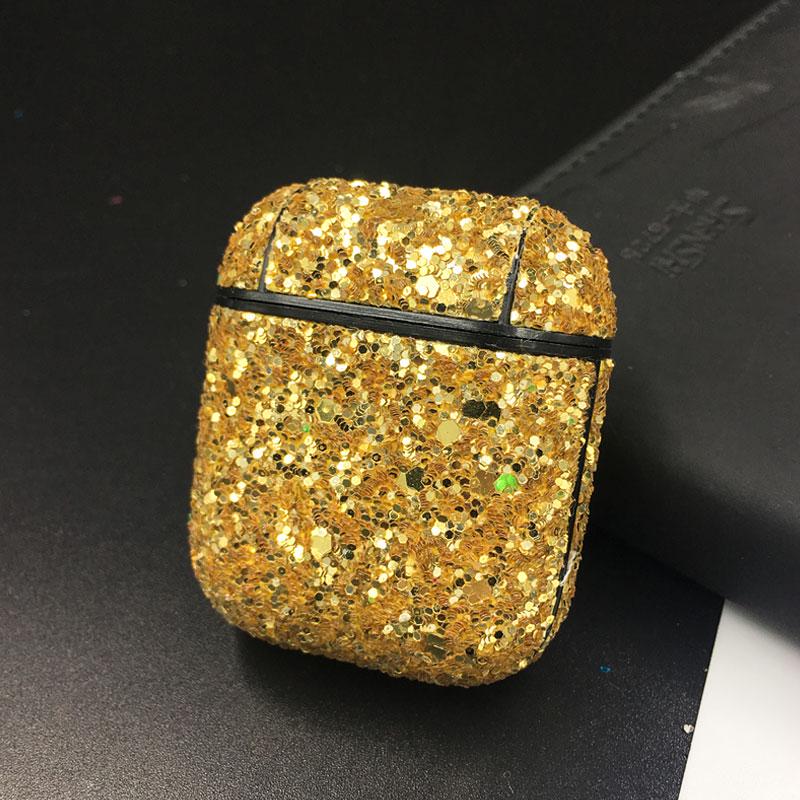 Bling Bling Гарнитура ПК Защитный чехол для Airpods 1 2 Bluetooth Наушники Защитный чехол для ПК Airpods