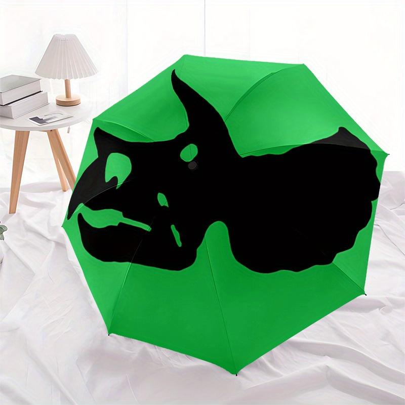 Jurassic Dinosaurs Automatic Folding Umbrella, 8 Ribs for All-Season Use, Portable for Travel & Outdoor Activities a0819079
