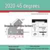 Угловой кронштейн для алюминиевого профиля 2020/3030/4040: Пластина с внешним разъемом 45°/135°, Лист железа для бокового крепления из углеродистой стали