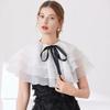 New Fashion Lapel Shoulder Fake Collar Ladies Removable Neck Shawl Wrap Shirt Detachable False Collar Clothes Accessory