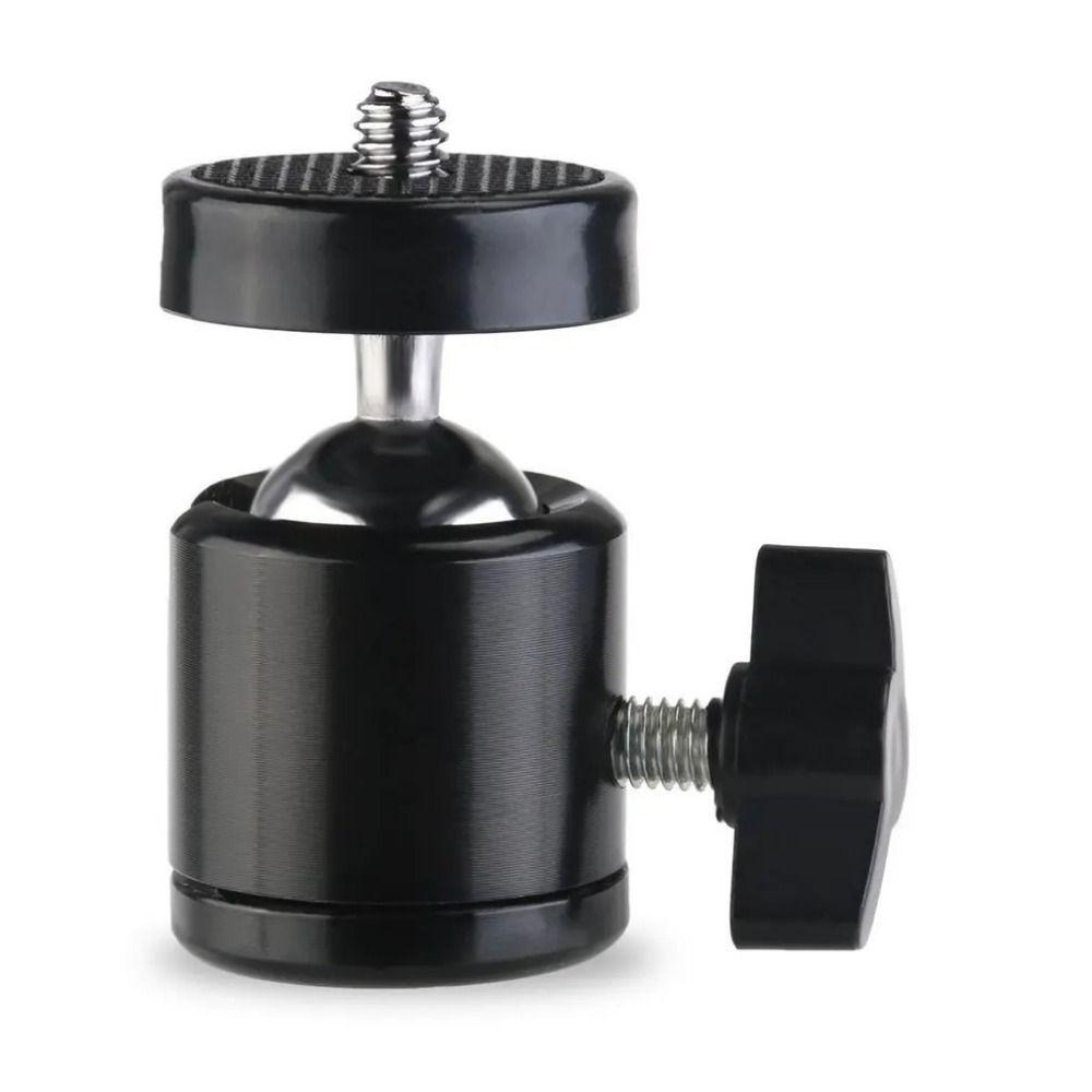 1/4" Screw Hot Shoe Ball Head Metal Rotating Mount Base Adapter for DSLR/DV