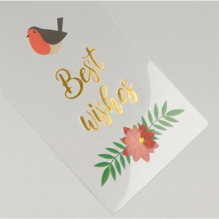 Бирки для подарков - ARTEMIO - С Рождеством - прозрачные - набор из 8 шт. - 4,5 x 7,5 см