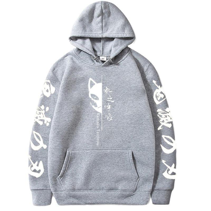 Японская анимация Камадо Тандзиро Мужская толстовка Осенняя толстовка Мужская женская модная дизайнерская толстовка Мужские флисовые худи