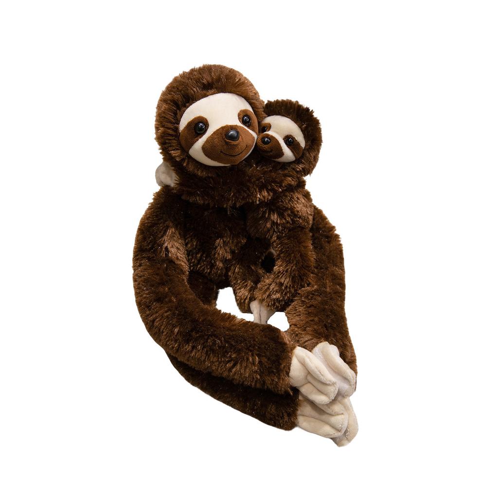 Mother and Son Chimpanzee Doll Plush Toy Little Monkey Sloth Doll Girl Company Soothing Doll