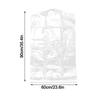 10Pcs Thickened Visible Suit Cover PE Clothing Cover Durable Clothing Dust Bag  Household