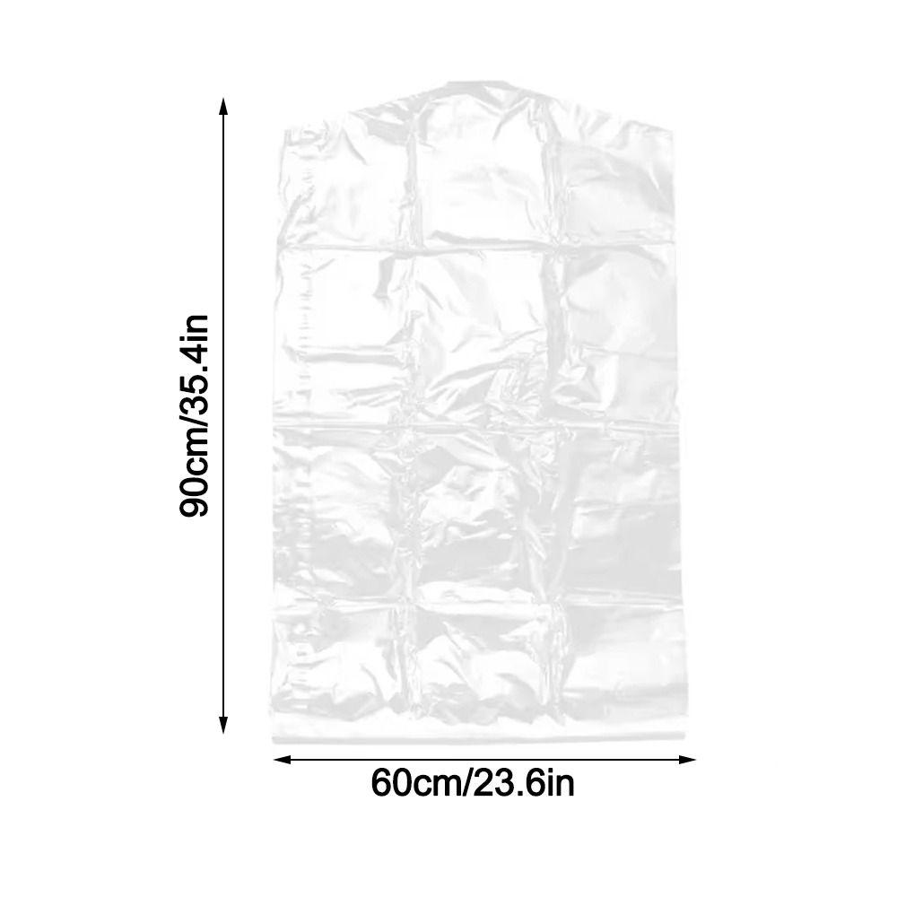 10Pcs Thickened Visible Suit Cover PE Clothing Cover Durable Clothing Dust Bag  Household