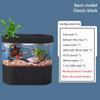 Fish Tank Aquarium Ecological Desktop Landscape Design Creative Self Circulating Biochemical Filtration Mini Fish Tank