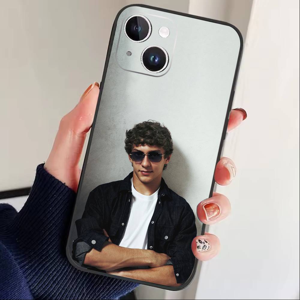 Чехол для телефона L-Kimi Cool A-Antonelli для iPhone 17, 16, 15, 14, 13, 12 Plus, Max Мягкий силиконовый черный чехол