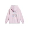 Floral Pattern Hooded Pullover Sweatshirt Women Tops Lotus-Pink Purple AWDT380-4