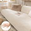 Plush Sofa Seat Cushion Winter Thickened Warm Sofa Cover L-shaped Anti Slip Dustproof Soft and Comfortable Sofa Towel