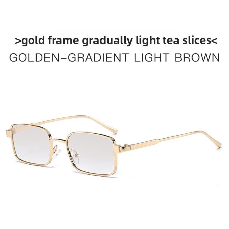 Vintageinspired Metal Frame Sun Glasses With Tinted Lenses Uv400 For Travel And Parties