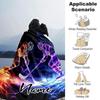 Hockey Players In Cosmic Flames Battle Throw Customize Your Name Comfortable Texture Throw For Sofa Couch Office Bed Picnics For All Occasions Stylish