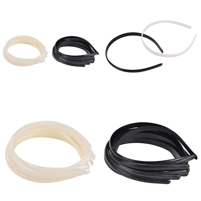 10 шт./компл. пластиковая резинка для волос без зубов детский аксессуар для волос сделай сам 2 цвета