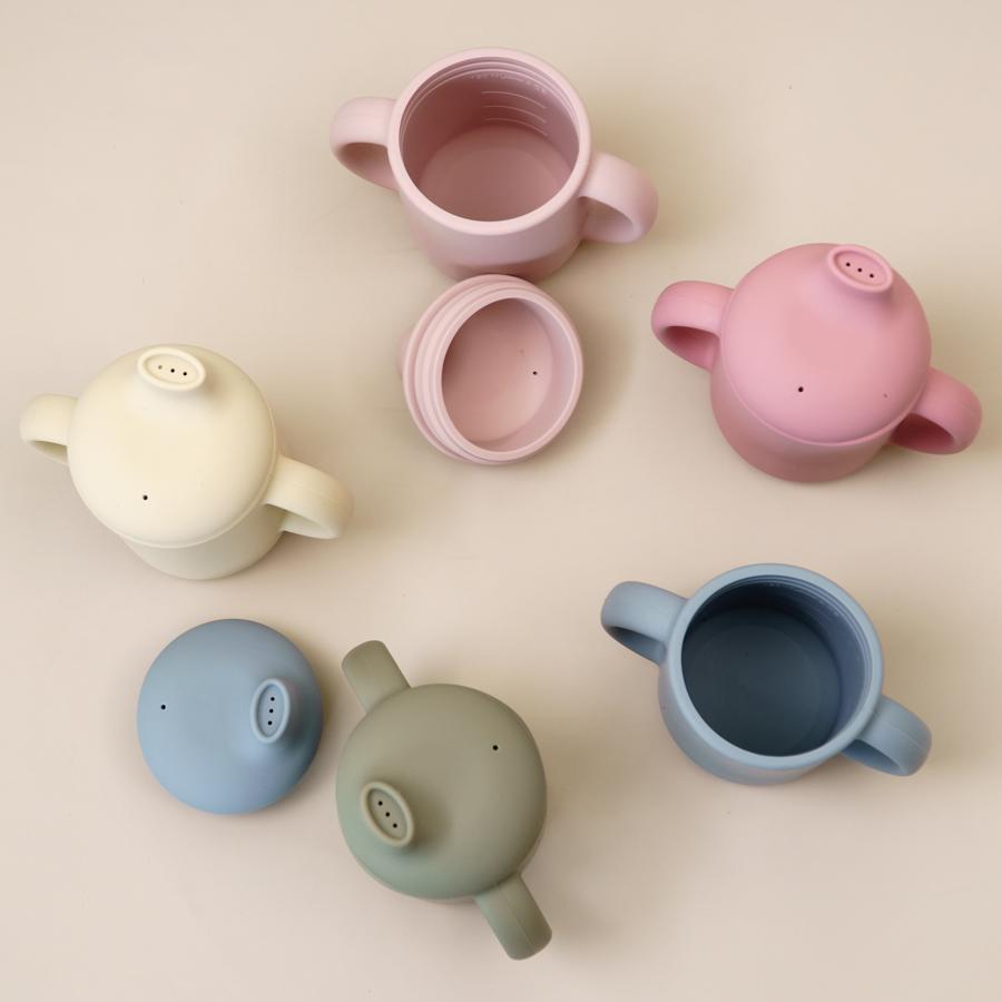 Портативная детская посуда для кормления и питья, кружка для обучения новорожденных, бутылочки с ручкой, силиконовая посуда, бутылочка для воды для малышей, детские аксессуары