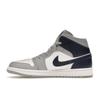 Air Jordan 1 Mid Wolf Grey Midnight Navy Мужские кроссовки белые DQ8426-104