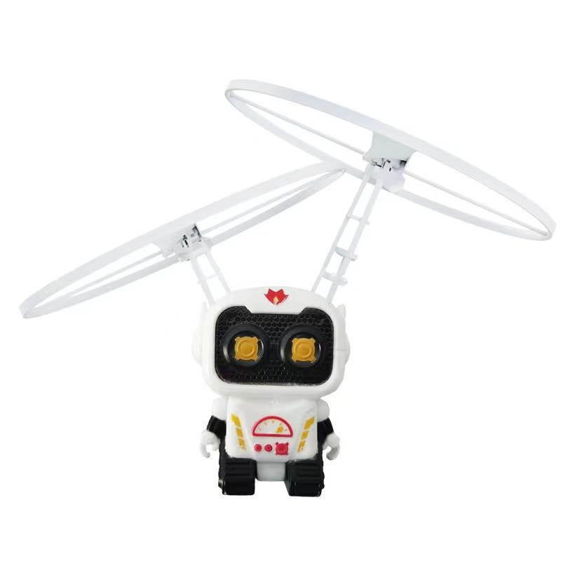 Creative Mini Astronaut Drone Cartoon Spaceman Induction Flying Robot Toys with USB Charging Hand Control Helicopter Kids Gift