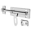 Stainless Steel Hardware Door Lock Barrel Bolt Latch Padlock Clasp Set 4 Inch Lock Latch For Locking Door Window Drawer Cupboard
