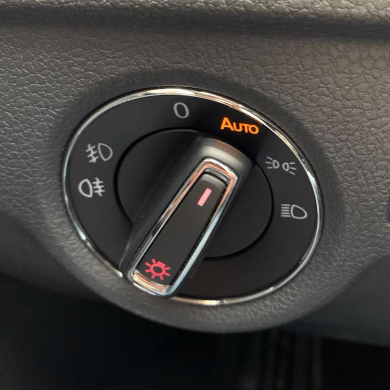 Декоративная рамка переключателя фар автомобиля для Volkswagen VW Golf Jett MK5 MK6 Passat B6 B7 CC Touran Tiguan Interior