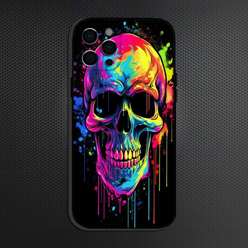 Skeleton Phone Case For iPhone 16,15,14,13,12,11 Plus,Pro Max, Others Soft Black Cover
