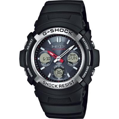 Мужские часы G-SHOCK AWG-M100-1AJF [G-SHOCK MULTIBAND6] круглые черные нержавеющие цифровые аналоговые