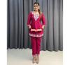 Индийский женский дизайнерский комплект из чистого хлопка в стиле чикенкари, праздничный наряд, болливудская курти