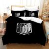 3D Attack On Titan Bedding Set Single Twin Full Queen King Size Attack On Titan Bed Set Children Kid Bedroom Duvet Cover Sets