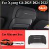 Для Xpeng G6 2025 2024 Автомобильный бокс для очков Замшевый чехол для солнцезащитных очков на люк Держатель для хранения очков Автомобильные аксессуары для интерьера