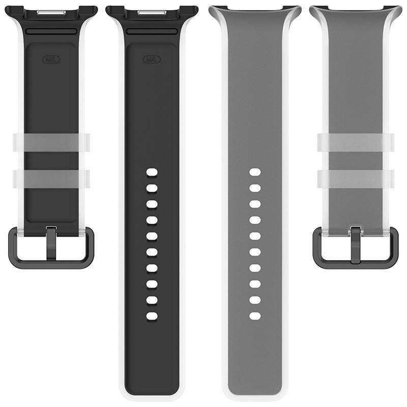 Silicone Watch Band for Samsung Galaxy Watch 8/9 Translucent Soft Sport Replacement Strap Quick Release Adjustable Wristband