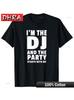 Unisexs DJ TShirt Im The DJ and The Party Trend Style Camisetas Para Hombre Skater Crew Neck Tee Shirt Classic Harajuku