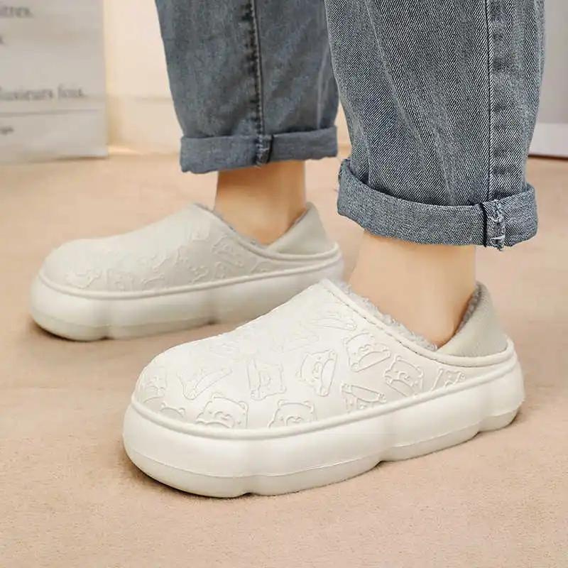 Playform Thick Heel Slippers To Be At Home Summer Woman Sandal Women's Shoes Luxury Sneakers Sports Trends High End Shoose