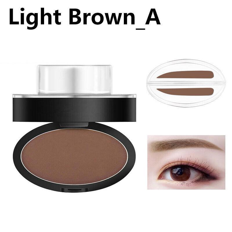 Natural Shape Eyebrow Powder Stamp Waterproof Quick Brow Dye Palette Makeup Sup