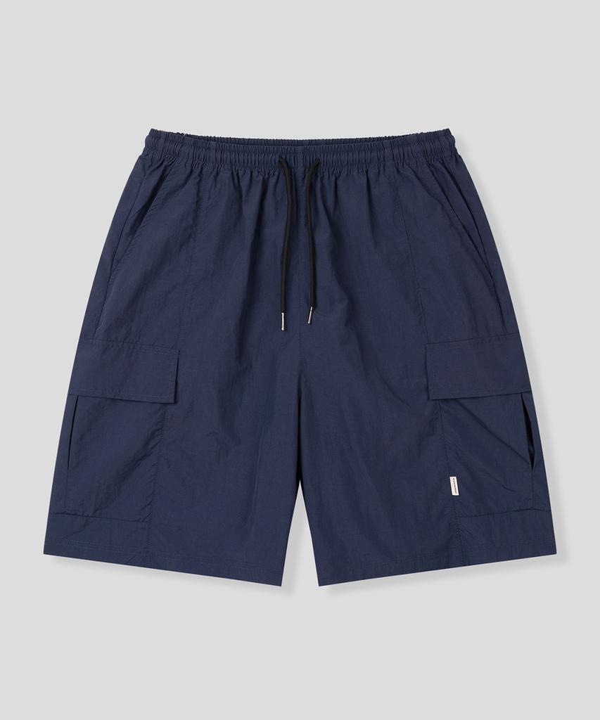 BLACK MOMENT Urban Easy Cargo Shorts Bermuda Pants [Black]