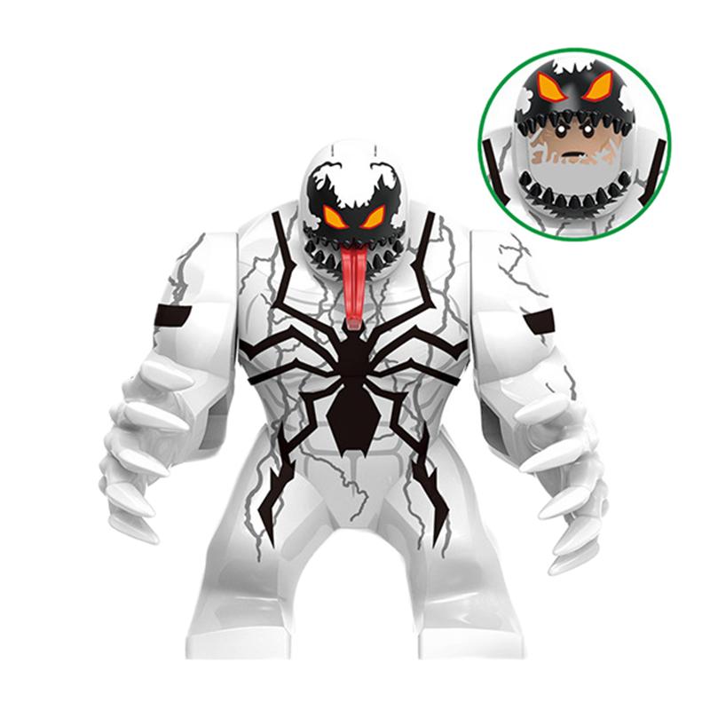 Слепые коробки Мини Строительные Блоки X654 Фигурки Большой Гоблин Человек-паук Железный Человек Веном Капитан Ястреб Дэдпул Броня Рождественские Подарки Игрушки