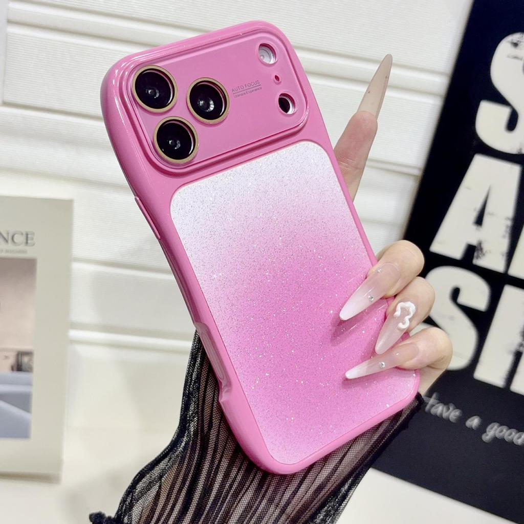 Чехол со блестками и градиентом для Apple 17 Pro Max/16 Pro Max, с защитой от падения