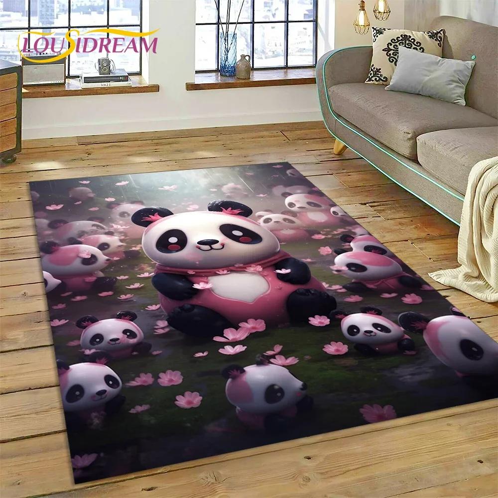 Мультфильм милый панда мечта животное 3D ковер ковер для спальни гостиная домашний диван украшение,детская игра большой декор напольный коврик