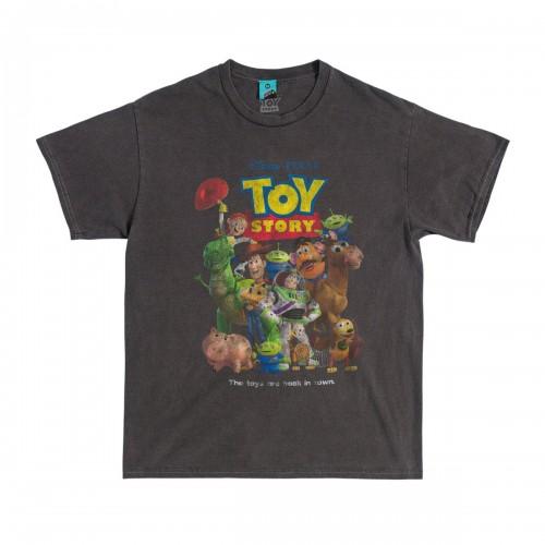 Toy Story Unisex Adult The Toys Are Back in Town Vintage Wash T-Shirt
