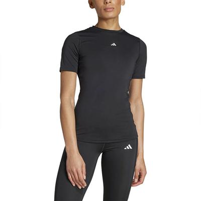 Techfit Training T-shirt Round Neck Black