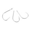 100Pcs/Box Fish Hook With Barb Fish Hook With Hole Silver Small Accessories