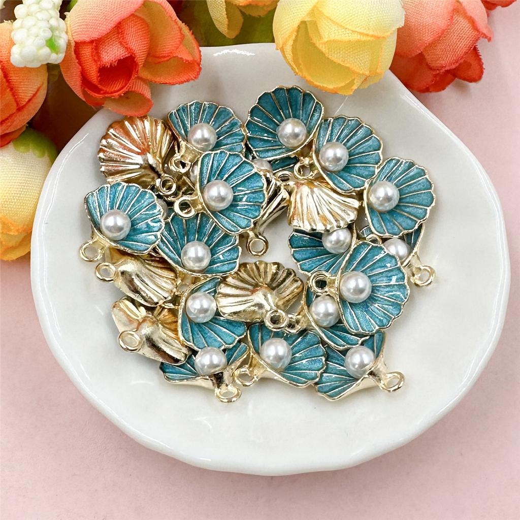 Высокое качество жемчужное ожерелье, серьги, кулон из сплава, аксессуары для капель масла, кулон, ювелирные изделия ручной работы, сделай сам, 20 шт., 14,5*15,5 мм