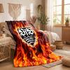 VfB Stuttgart Football Print Flannel Blanket Soft Warm Sofa Bed Throw Blanket For Home Office Bedroom