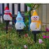 Solar Garden Lights Christmas Decoration Snowman Waterproof Solar Streetlight for Outdoor Ground Plug Light Lawn Landscape Light