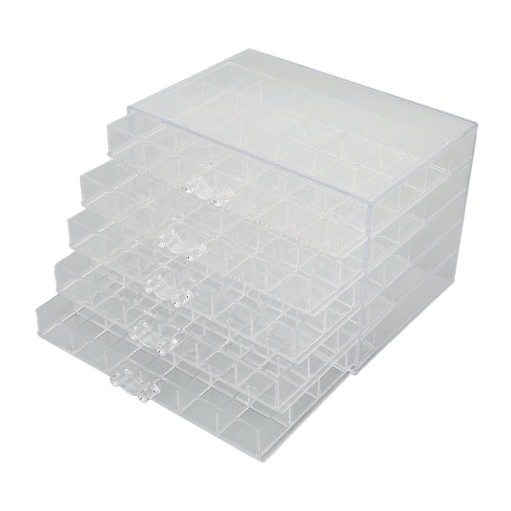 120 Grids Clear Storage Box 5 Layers Detachable Drawers Jewelry Container Case for Earring