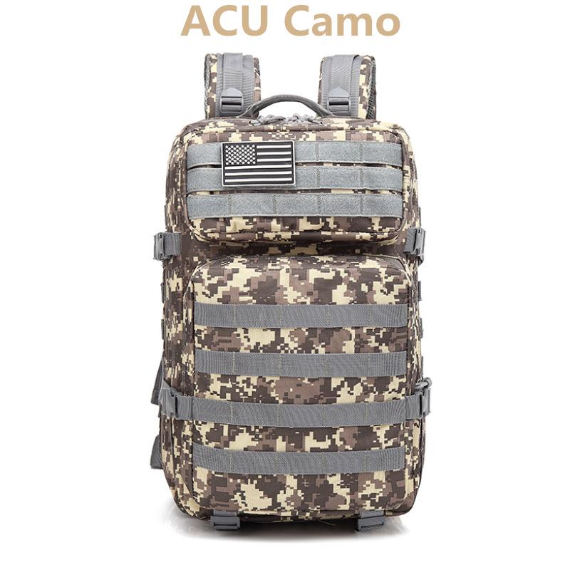 Camouflage Army Backpack Men Military Tactical Bags Assault Molle Backpack Hunting Trekking Rucksack Waterproof Bug