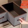 Houndstooth Foldable Large Capacity Storage Bin for Clothes