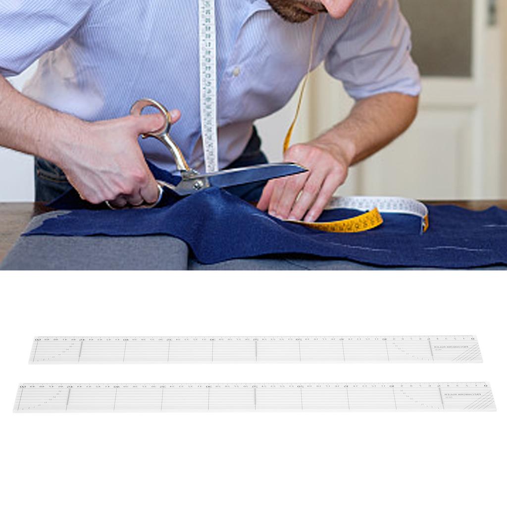 Acrylic Patchwork Ruler 5x50cm Sewing Ruler Durable Quilting Ruler Quilters Supplies