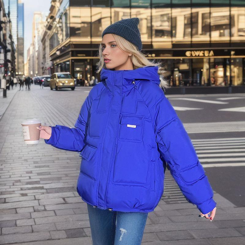 Winter Large Size Thin Thickened Bread Clothing Short Down Cotton Jacket Cotton Clothing Female Small Person Jacket