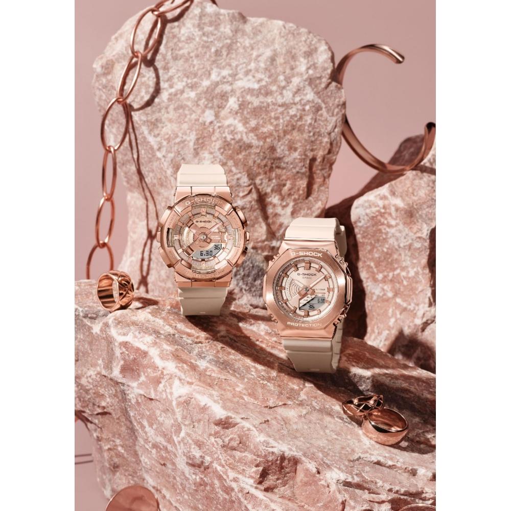 [Casio] Часы G-Shock среднего размера с металлическим покрытием GM-S110PG-4AJF женские розово-бежевые