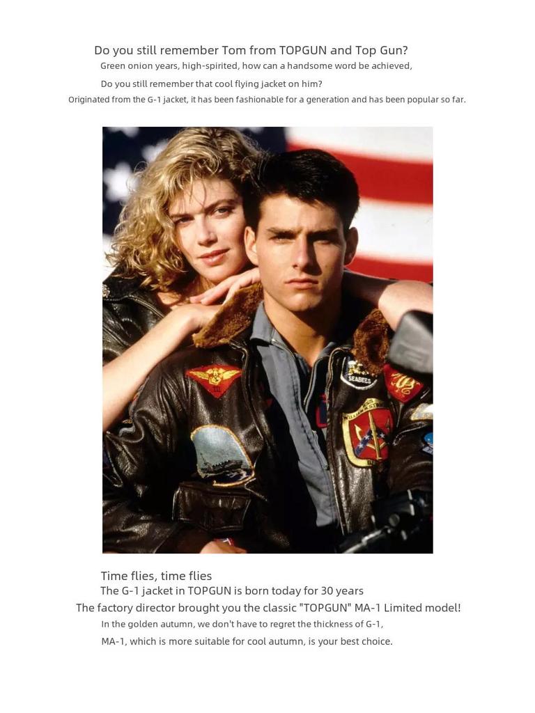 Top Gun MA-1 Flying Tigers Eagle Pilot Jacket for Men - Spring/Autumn