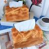 1PC Simulation Bread Tissue Boxes Car Plastic Tissue Box Rack Funny Novel Tissue Dispenser Living Room